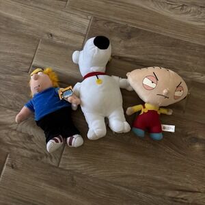 Set Of (3). Family‎ Guy Plush 2009 New W/ Tags